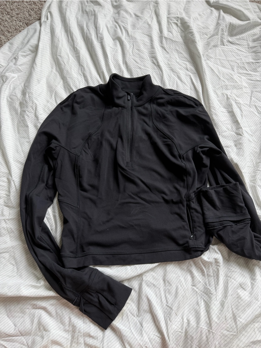 Lululemon Its Rulu Run Cropped Half-Zip